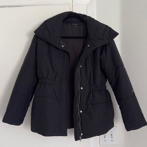 Blu Pepper wing collar puffer jacket